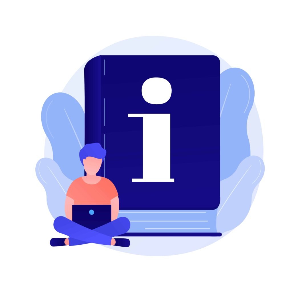 Illustration of informations book